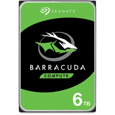 Seagate Barracuda 6TB Internal Hard Drive HDD ? 3.5 Inch SATA 6 Gb/s 5400 RPM 256MB Cache for Computer Desktop PC (ST6000DM003)