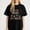 Black-4, variant on Flamingo Design Printing T Shirt for Adults Mom themed Tee with Tropical Leaves