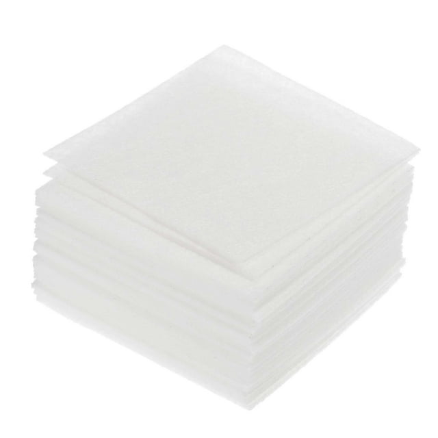 Hojas de fieltro suave autoadhesivas Uxcell, hojas de tela para manualidades, blancas, 4 pulgadas x 4 pulgadas para bricolaje, pasatiempos, decoración, paquete de 42