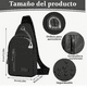 thumbnail image 3 of Bolso Xtellar Bandolera Unisex Moderno Con Orificio Para Cable Color Negro, 3 of 3