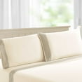 thumbnail image 2 of Benzara BM202380 Le Mans Queen Size Microfiber Sheet Set with Lace Trim, Cream - 4 Piece, 2 of 2