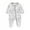 B-Gray#1, variant on Blue Baby Boys Girls Romper Baby Footed Pajamas with Mitten Cuffs Unisex Newborn Infant 2 Ways Zipper Cotton Footie Pjs for 0-3 Months
