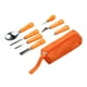 thumbnail image 3 of Juego de tallado de calabaza para Halloween, herramienta multiusos de acero inoxidable con bolsa de almacenamiento para decoración de farol, 7 Uds., 3 of 5