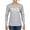 Heather Grey, variant on Cheerleading Eat Sleep Cheer Girl Sports Womens Graphic Long Sleeve T-Shirt, Black, Small