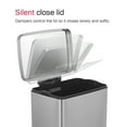 thumbnail image 6 of Innovaze 13 Gallon/50 Liter Rectangular Stainless Steel Step-on Trash Can for Kitchen, 6 of 9
