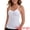 White, variant on DARING DIVA Women's Long V-Neck Padded Camisole Seamless Slim Fit Tank 3XL Beige