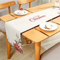 thumbnail image 1 of Christmas Reindeers Santa Red Black Buffalo Check Decorative Table Runner for Home Dining Table Festival Party Multiple Size, 1 of 4