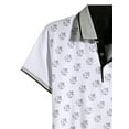 thumbnail image 5 of Hat and Beyond Men's Premium Short Sleeve Printed Polo Shirt with Lightweight Slim Classic Fit, 5 of 7