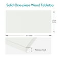 thumbnail image 4 of Kaboon 59.1x27.56 inch Universal Table Top, 1 inch Thick, White, 4 of 5