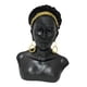 thumbnail image 5 of Estatua de mujer africana, obra de arte, figura de busto de señora, adorno estético exquisito Cabello corto Macarena Escultura de resina, 5 of 8