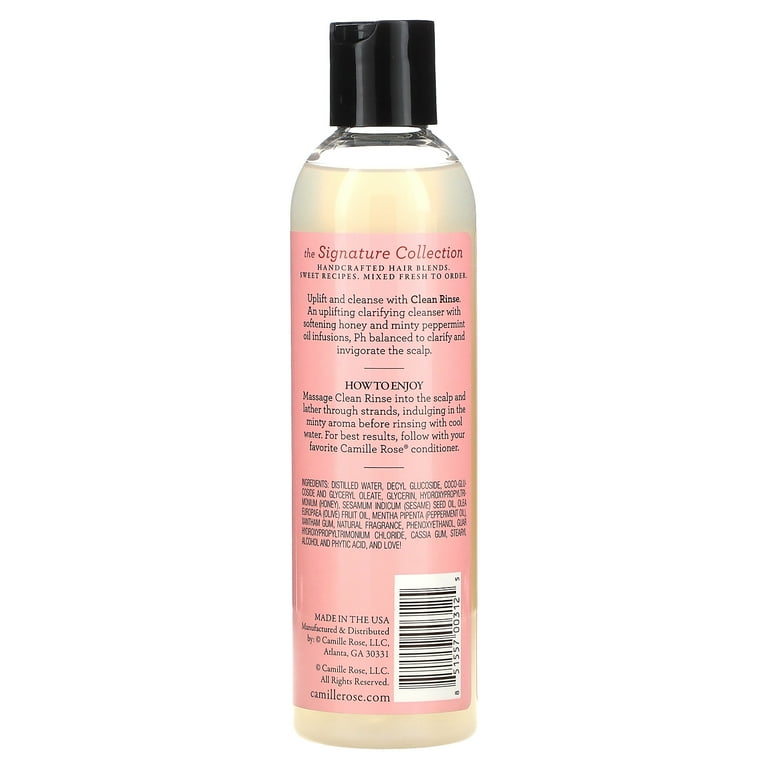 CAMILLE ROSE Clean Rinse Moisturizing & Clarifying Shampoo (8oz) CAMILLE ROSE Clean Rinse Moisturizing & Clarifying Shampoo (8oz)