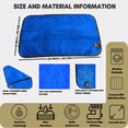 thumbnail image 6 of MAHD Microfiber Car Cleaning Cloth, 800 GSM, Lint-Free, Ultra-Absorbent, Double-Sided – Blue – Pack of 3 (20 × 30 in), 6 of 7