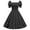 #7-Black, variant on Pntutb Women's A Line Flare Vintage Dress Prom Swing Polka Dot Print Party Dress Clothes