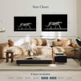 thumbnail image 4 of Elephant Stock Wild Cat Monochrome Wall Art - Horizontal Canvas Wall Art - Living Room Wall Decor - Animal Canvas - Black And Gray Decor - 45" x 30", 4 of 8
