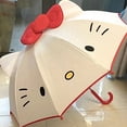 thumbnail image 1 of Sanrio-paraguas de Hello Kitty para niños, sombrilla Solar japonesa de dibujos animados de corazón para niñas, estudiantes de jardín de infantes, 1 of 3