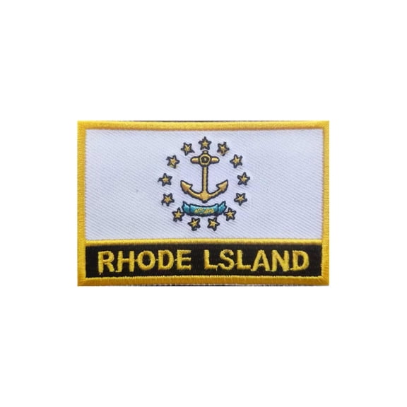 Uijokdef 1 PCS Rhode Island Flag US State Flag  Patch