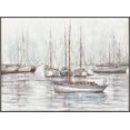 thumbnail image 1 of Peinture à l'Huile de Bateaux, 1 of 1