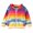 Yellow, variant on MarinaVida 2-6T Baby Girl Rainbow Striped Casual Hoodie Zipper Sweatshirt Kids Coat Outfits Tops