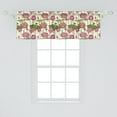 thumbnail image 2 of Ambesonne Lotus Window Valance, Pink Flowers, 54" X 18", Pink Ivory and Green, 2 of 3