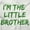White, variant on I'm the Little Brother Siblings Youth T Shirt Tee Boys Infant Toddler Brisco Brands 12M