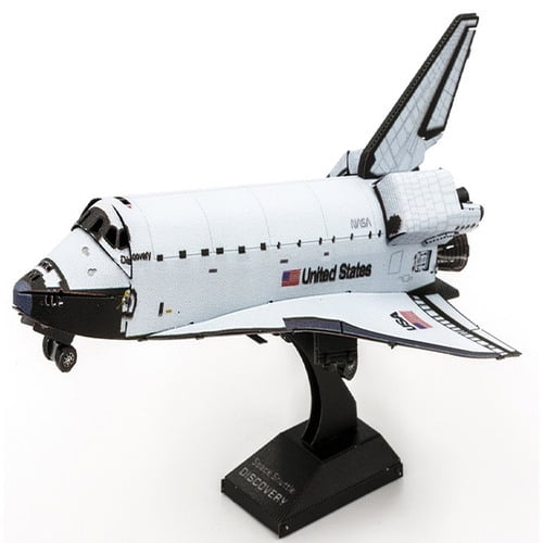 Fascinations Metal Earth 3D Laser Cut Steel Model Kit Space Shuttle Discovery 