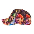 thumbnail image 2 of Lsque Mario Baseball Cap Trucker Low Profile Hat Golf Dad Hat Adjustable Original Classic Unconstructed Plain Cap Men Women, 2 of 9
