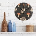thumbnail image 3 of Hedgehog Mushroom 10 inch Wall Clocks Non Ticking Easy to Read Battery Decorative for Home Bathroom Kitchen Bedroom Living Room, 3 of 8