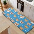 thumbnail image 5 of Cartoon Corgi Kitchen Rug Mat,Kitchen Runner Rugs Non Skid Washable,Decorative Kitchen Floor Mats for Kitchen,Sink,Laundry,17"x47.2", 5 of 7