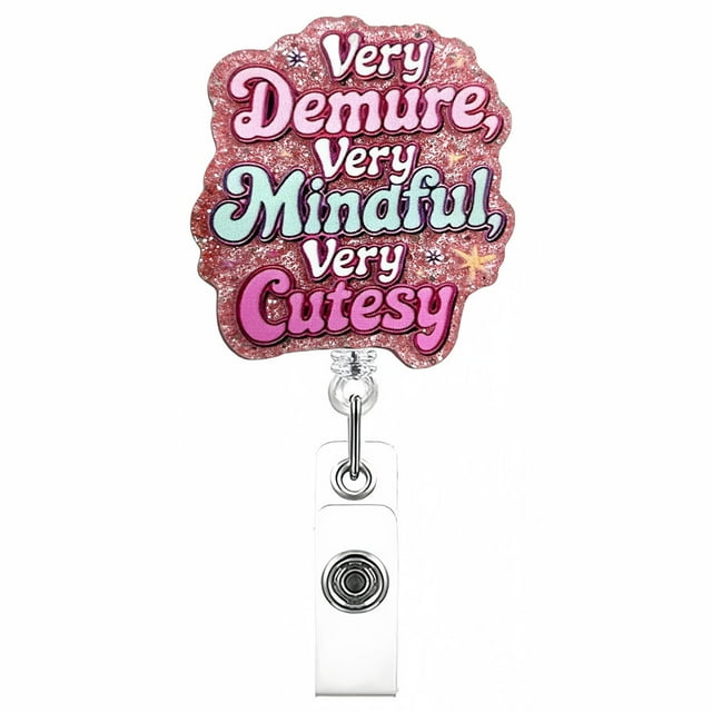 Enrouleur de Badge Pailleté Rétractable, Accessoire à Languette Étincelante, Porte-Badge en Acrylique, Porte-Carte d'Identité Réutilisable avec Pince pour le Travail, l'École, les Événements, les Fêtes et Plus, Décorations de Guirlande de Porte pour Chaîne de Noël