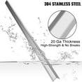 thumbnail image 3 of VEVOR Stainless Steel Corner Guards 1.5 x 1.5 x 48 inch Metal Wall Corner Protector Pack of 24 Corner Guards 20 Ga 304 Stainless Corner Guard with 90-Degree Angle for Wall Protection and Decoration, 3 of 9