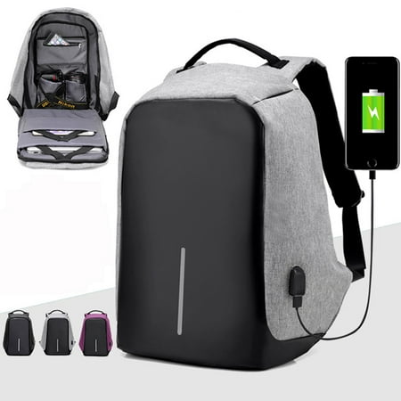 Kadell Anti Theft with lock Waterproof Travel Shoulder Bags Backpack with USB Charging Port Backpack Laptop Backpack Sports (Best Laptop Sports Backpack)