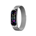 thumbnail image 1 of Reloj de pulsera transpirable elegante para niñas, reloj electrónico ajustable de acero inoxidable, regalo para niñas, 1 of 4