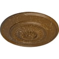 thumbnail image 3 of Ekena Millwork 23 1/2"OD x 2 3/4"P Floral Ceiling Medallion, Hand-Painted Smokey Topaz Crackle, 3 of 6