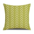 thumbnail image 3 of Decorative Throw Pillow Covers Set of 4 Geometric Design Linen Cushion Cover for Couch Sofa Living Room, 18x18 inches, Natural, Light Green, 3 of 9