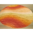 thumbnail image 3 of Hand-tufted Wool Orange Contemporary Abstract Desert Rug, 3 of 5