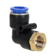 thumbnail image 1 of 1 pieza PLF Hilo femenino de manguera M5 '' 1/8 '' 1/4 '' 3/8 '' 1/2 '' Tubo de conector neumático del codo Push Push en accesorios OD 4 6 8 10 12mm, 1 of 6