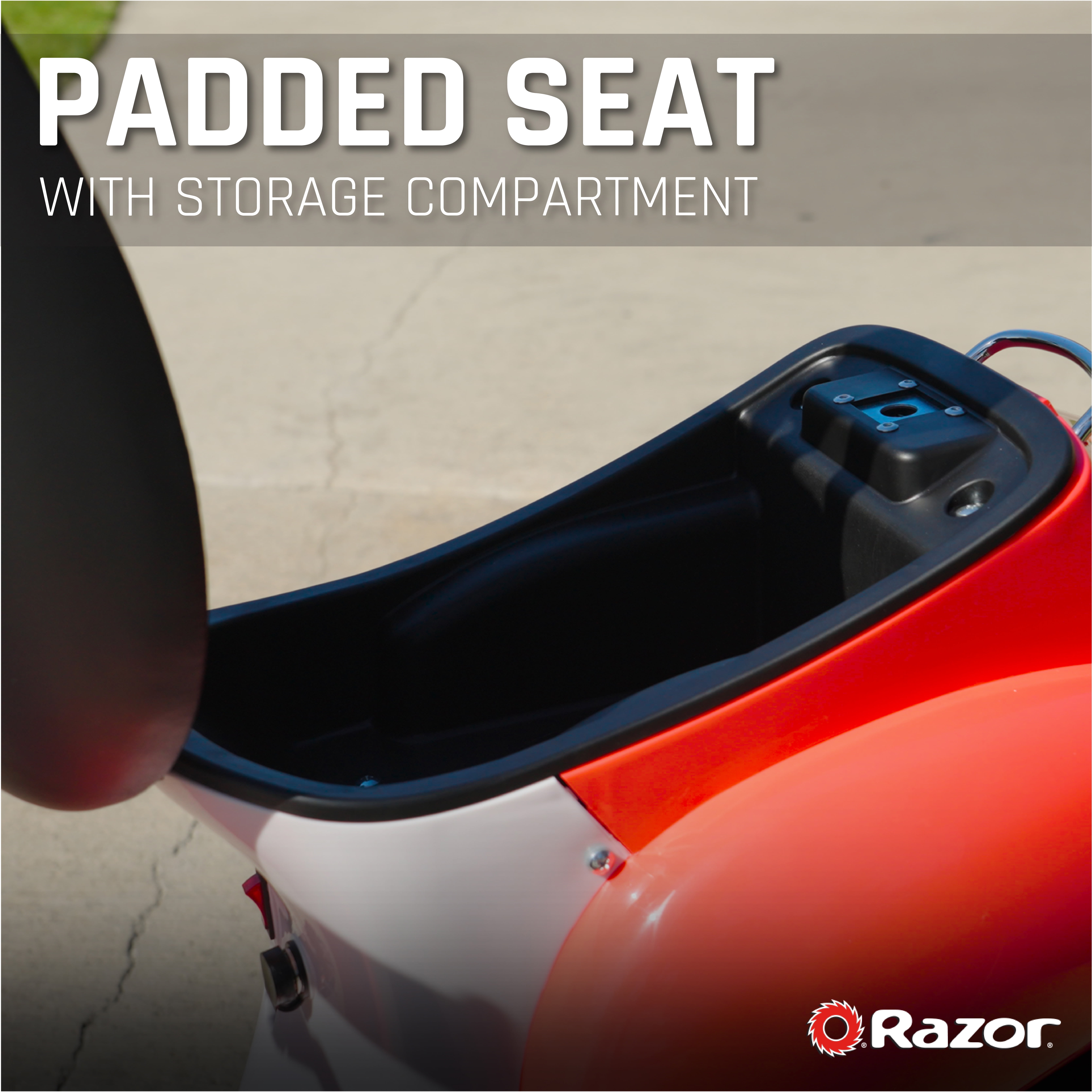 Razor Pocket Mod Classic Euro-Style Electric Scooter - Roma Red, up to ages 8+, Vintage-Inspired Design, High/Low Speed Switch, Up to 80 Minutes Ride Time