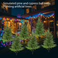 thumbnail image 4 of Minibee 2FT Topiary Cedar Shrubs – 2PCS Realistic Green Fake Bushes, Durable UV Protected Artificial Shrubs for Outdoors Porch, 4 of 10