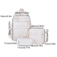 thumbnail image 3 of 2026 New Cute Bow Backpack 3-Piece Set, Cute Backpack Set Aesthetic Daypack Bow Rucksack, 3 of 4
