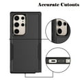 thumbnail image 5 of for Galaxy S24,S24 Plus,S24 Ultra Case,Njjex Heavy Duty Shockproof Dual Layer Rugged Full-Body Protective Phone Cover,2 in 1 Silicone Rubber Phone Case for Samsung Galaxy S24 Ultra - Black 2024, 5 of 6