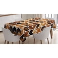 thumbnail image 1 of Ambesonne Watercolor Tablecloth Rectangular Table Cover, Tribal Chevron Lines, 60"x90", Brown Caramel Pale Brown, 1 of 3
