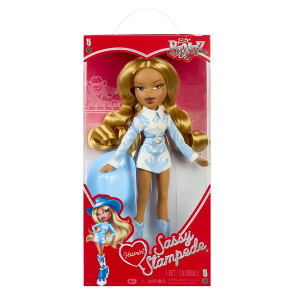 Bratz Sassy Stampede Yasmin Fashion Doll with Accessories: Western, Cowgirl Style Clothes & Accessory Pieces