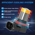 thumbnail image 5 of H11 H8 LED Bulbs 3000k Cool Yellow Super Bright Fog Light DRL Light High Power, 5 of 7