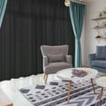 thumbnail image 4 of Linen Curtains for Living Room 1Panel Set Rod Pocket Light Filtering Privacy Neutral Semi Sheer Flax Linen Curtains Rustic Farmhouse Boho Decor Cotton Textured Gauze Drapes 52x85 Inch, 4 of 10