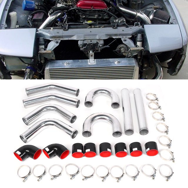 Tubería de intercooler, juego de mangueras de silicona de intercooler modificado universal de 3 pulgadas y 76 mm, rendimiento de primera