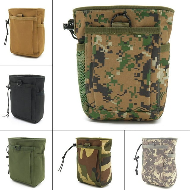 Oxford Cloth Waist Bag Portable Draw String Flashlight Smart Phone Pouch Outdoor Sport Hiking Backpacking Working Pack Forest Digital