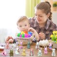 thumbnail image 4 of Easter Eggs Easter Basket Stuffers, Bunny Statue Toys, Easter Gifts Plastic Easter Eggs for Kids/Teens, Easter Toys Prefilled Easter Eggs with Cute Bunny Easter Party Supplies, 4 of 5