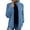 Blue, variant on Capreze Women Solid Color Fleece Jacket Loose Zip Up Coat Winter Overcoats With Pockets Outwear Black M