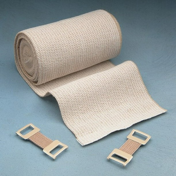 McKesson Premium Elastic Bandage 2 Inch X 5 Yard, With Stretch Clips
