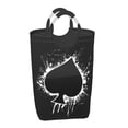 thumbnail image 2 of XMXY Poker Spades Aces Rectangular Laundry Basket Organizer , Collapsible Folding Tall Clothes Hampers for Laundry with Handles, 2 of 6